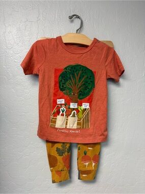 $29 ADD ON tu kids vegetable pajama set hanna andersson mini boden zara‎